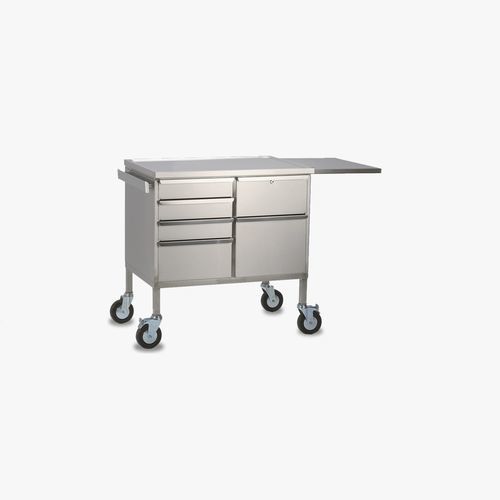 Carrello per anestesia - 650 - Merivaara - medico / per strumenti / portacateteri