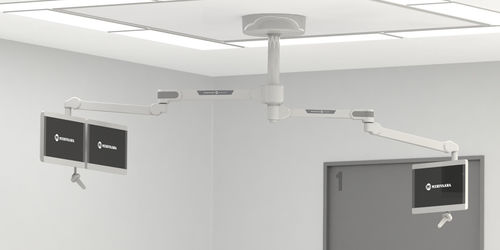 Braccio di supporto per lampada - DUO - Merivaara - per sala operatoria / a soffitto