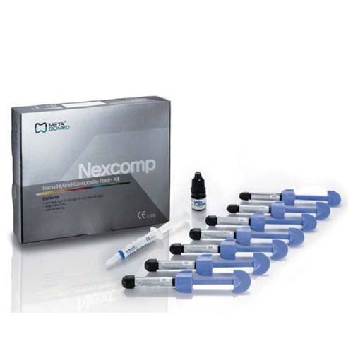 Materiale odontoiatrico in composito ibrido - Nexcomp - META-BIOMED - in resina / per ricostruzione dentale
