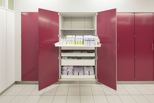 Armadio contenitore - M11 - Metallwarenfabrik Walter H. Becker  - di sterilizzazione / per strumenti / per biancheria