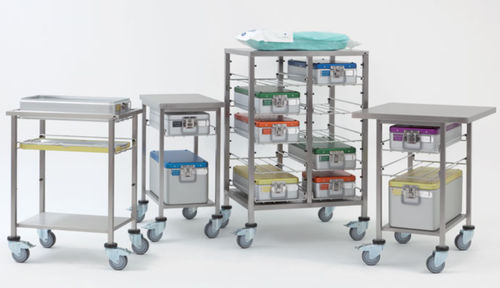 Carrello di sterilizzazione - 1602 series - Metallwarenfabrik Walter H. Becker  - di trasporto / di pulizia / in acciaio inossidabile