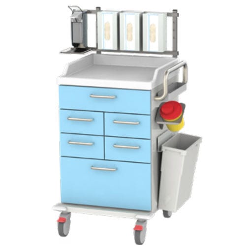 Carrello ospedaliero - LEO 2 - Metallwarenfabrik Walter H. Becker  - di emergenza / per strumenti / per apparecchio