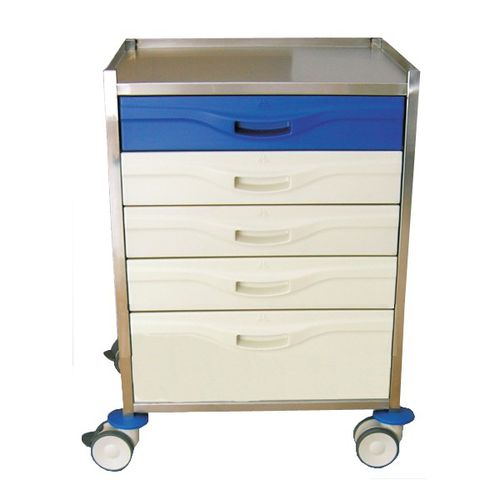 Carrello ospedaliero - M1006-P - Mobiclinic - per uso generale / multifunzione / in acciaio inossidabile