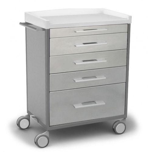Carrello ospedaliero - ABS - Mobiclinic - per uso generale / multifunzione / in acciaio inossidabile