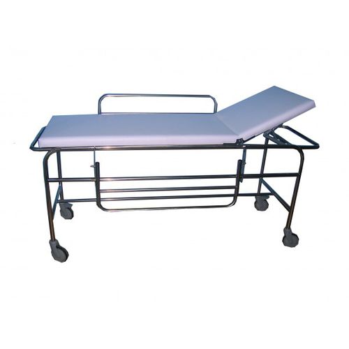 Barella con carrello da trasporto - M042 - Mobiclinic - manuale / con schienale regolabile / 2 sezioni