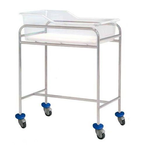 Culla pediatrica scocca - M034-A - Mobiclinic - in acciaio inossidabile / trasparente