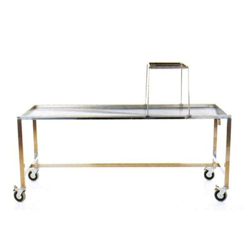 Tavolo di dissezione - M199 - Mobiclinic - rettangolare / su rotelle / in acciaio inossidabile