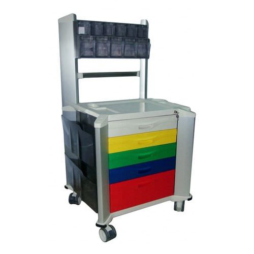 Carrello medico - JQ760-4 - Mobiclinic - per farmaci / di distribuzione di farmaci / portarifiuti