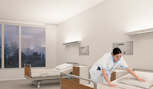 Lampada a parete per struttura sanitaria - sinus SL - modul technik - per lungodegenza / per ospedale