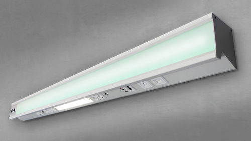Trave testaletto a muro - ambient light - modul technik - orizzontale / per camera di degenza / con illuminazione