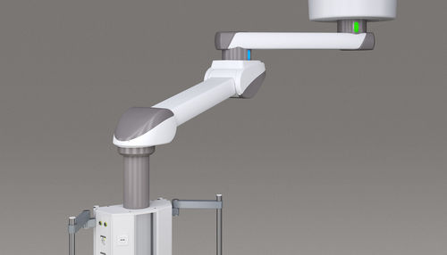 Braccio di distribuzione a soffitto - moduversa HF plus - modul technik - per sala operatoria / articolato
