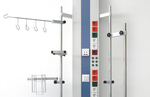 Trave testaletto a muro - IVV 1054 - modul technik - verticale / per reparto di terapia intensiva / personalizzabile