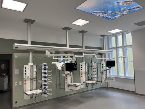 Trave tecnica a soffitto - moduflex nova - modul technik - per terapia intensiva