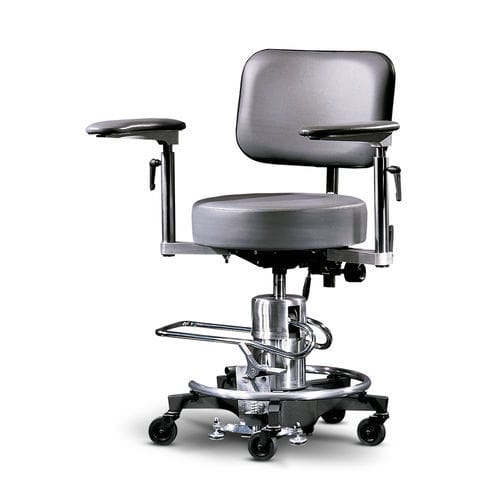 Sgabello per struttura sanitaria - 540 - Haag-Streit Surgical - ad altezza regolabile / basculante / con rotelle