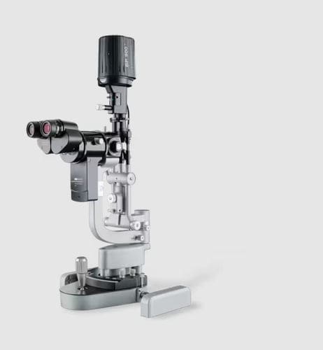 Lampada a fessura digitale - BP 900 - Haag-Streit Surgical - da tavolo