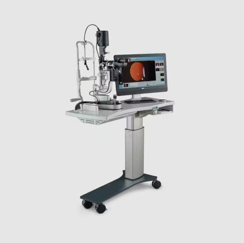 Tavolo oftalmico manuale - HSM 600 - Haag-Streit Surgical - ad altezza regolabile / con rotelle