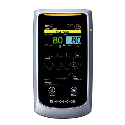Monitor di segni vitali comodino - Life Scope G3 - Nihon Kohden Europe - indossabile / portatile / ECG
