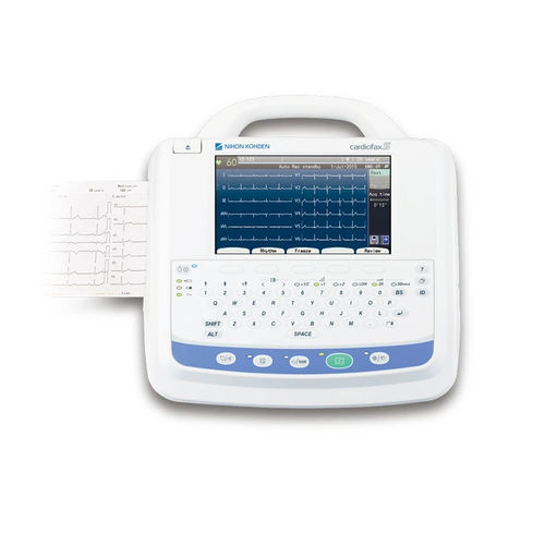 Elettrocardiografo da riposo - cardiofax S - Nihon Kohden Europe - 6 canali / digitale / con stampante