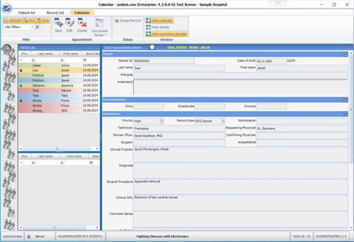 Software medico - polaris.one - Nihon Kohden Europe - per cardiologia / neurologico / clinico