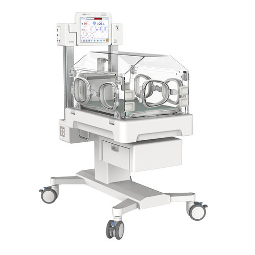 Incubatrice neonatale con rotelle - YP-2100B - Ningbo David Medical Device - ad altezza regolabile / con touch screen / con monitor