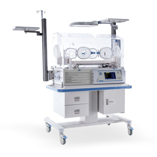 Incubatrice neonatale con rotelle - YP-600D - Ningbo David Medical Device - con touch screen / con lampada per fototerapia / con bilancia