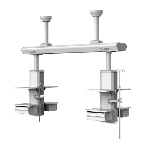 Trave tecnica a soffitto - DP series - Ningbo David Medical Device - per terapia intensiva / con ripiani