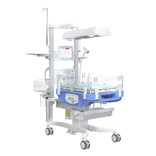 Tavolo di rianimazione neonatale con monitor - HKN-2500B - Ningbo David Medical Device - con respiratore / con contenitore / con touch screen
