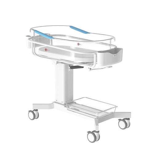 Culla pediatrica ad altezza regolabile - YC-100B - Ningbo David Medical Device - inclinabile / con rotelle / con scomparti