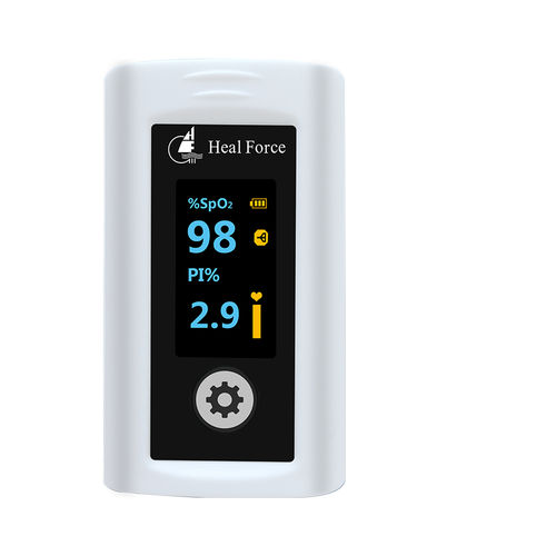 Pulsossimetro da dito - Prince-100N - Heal Force - per cure domiciliari / senza fili / OLED