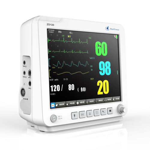 Monitor paziente con sensore separato - ZD120 - Heal Force - portatile / ECG / RESP