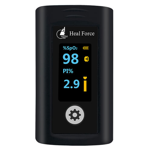 Pulsossimetro da dito - Prince-100A - Heal Force - compatto / medico / per cure domiciliari