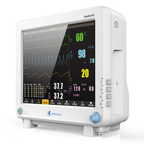 Monitor paziente con sensore separato - Apollo N2 - Heal Force - da tavolo / portatile / ECG