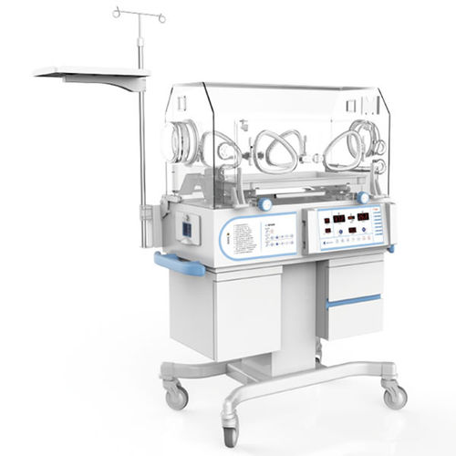 Incubatrice neonatale con rotelle - YXK-2000GA - Heal Force - con monitor / con lampada per fototerapia / con 4 finestre operative