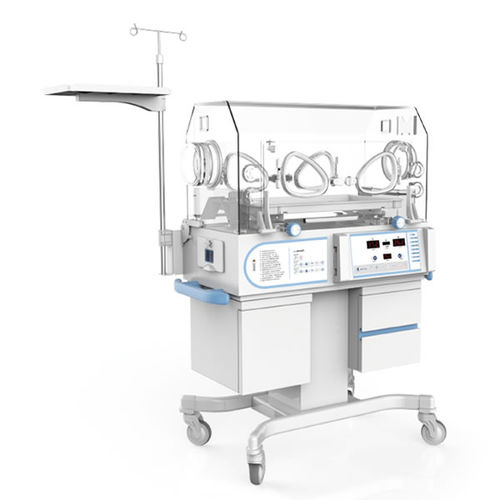 Incubatrice neonatale con rotelle - YXK-5GB - Heal Force - ad altezza regolabile / con lampada per fototerapia / con 4 finestre operative