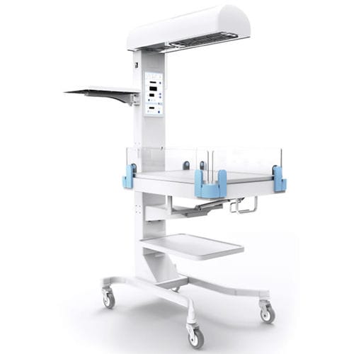 Tavolo di rianimazione neonatale con lampada per fototerapia - FXQ4 - Heal Force - con monitor / con allarme / con riscaldamento radiante