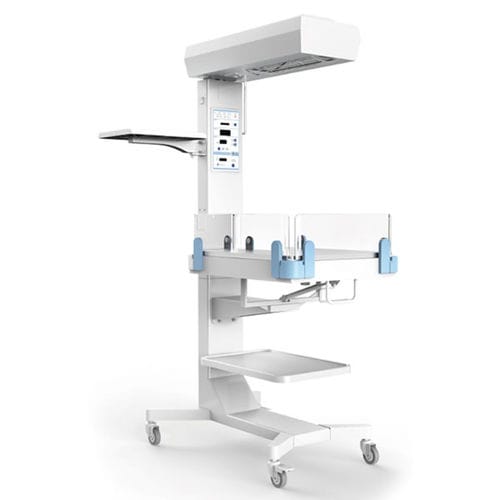 Tavolo di rianimazione neonatale con lampada per fototerapia - FXQ3 - Heal Force - su rotelle / con allarme / con timer APGAR