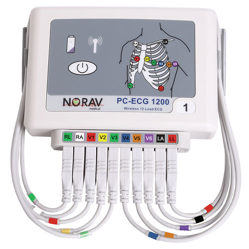 Elettrocardiografo con prova da sforzo - 1200W - NORAV Medical - 12 canali / digitale / wireless
