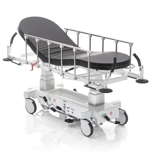Barella con carrello da trasporto - X2  - Novak M - di emergenza / idraulica / ad altezza regolabile