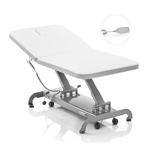 Lettino Bobath elettrico - S2 - Novak M - su rotelle / con schienale ad altezza regolabile / a 2 sezioni