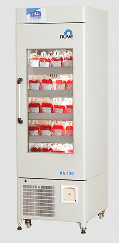 Frigorifero per banca del sangue - KN Series - Nüve - ad armadio / con rotelle / 1 porta