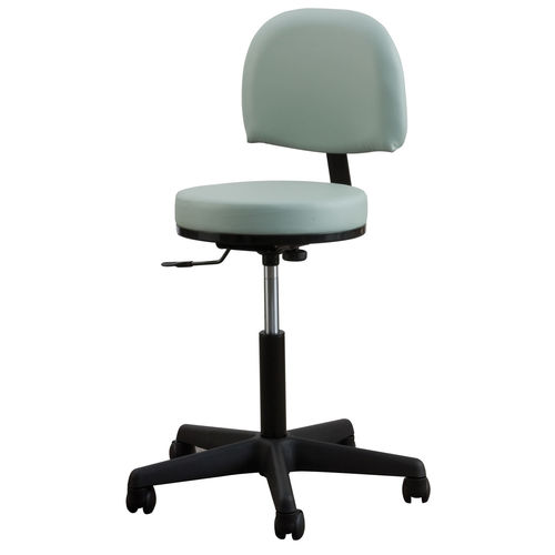 Sgabello per ambulatorio - 60352-T - Oakworks Med - ad altezza regolabile / girevole / pneumatico