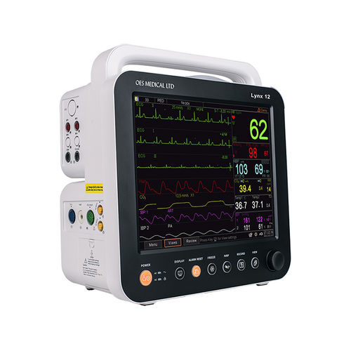 Monitor portatile per paziente - LYNX series - OES Medical - ECG a 12 derivazioni / CO2 / PNI