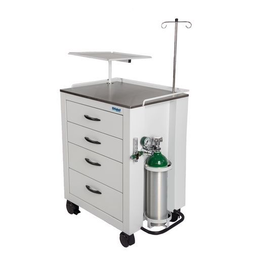 Carrello di emergenza - Olidef Medical - per terapia intensiva / per dispositivi medici / di trasporto