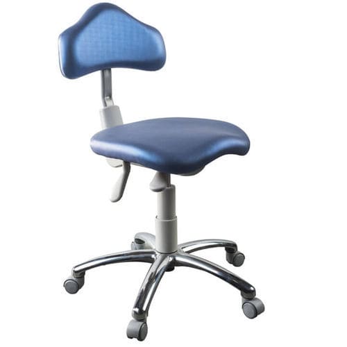 Sgabello per ambulatorio - OWLS - Olsen Industry - ad altezza regolabile / con schienale / con rotelle
