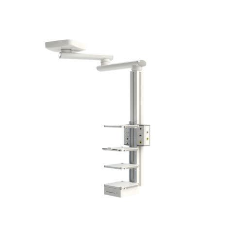 Braccio di distribuzione a soffitto - P1000  - Oricare - per anestesia / per endoscopia / per sala operatoria