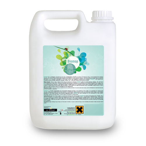 Detergente all'acido - BIOMOP® - OXY'PHARM - liquido / a base di alcol / a base di perossido di idrogeno