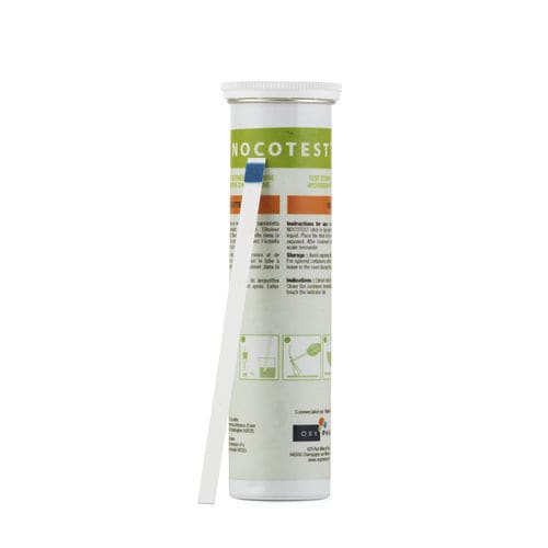 Striscia analitica per analisi ambientale - Nocotest - OXY'PHARM - per disinfettante / di perossido d'idrogeno / striscia reattiva