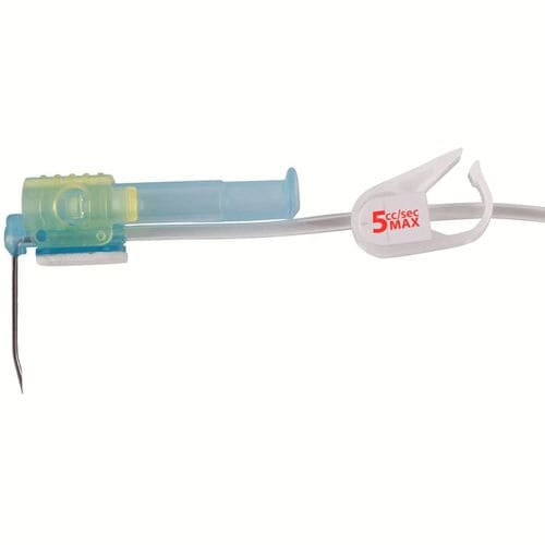 Ago per iniezione di prodotto di contrasto - PPS® CT - Perouse Medical - di Huber / di sucurezza
