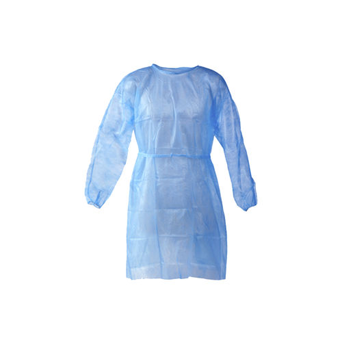 Camice per paziente unisex - GOWN01 - Pharmaplast - in polipropilene / monouso / blu