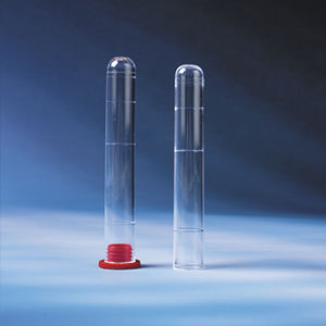 Provetta da laboratorio - TT-100  - PLASTI LAB - in polistirene / con tappo a vite